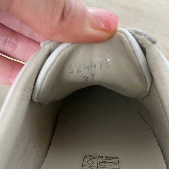 Gucci Kids White Sneakers with Red and Green Stripes - Picture 12 of 16